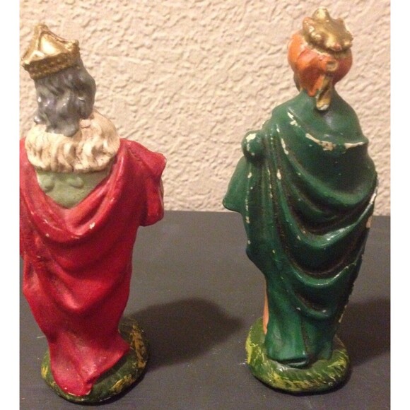 Vintage Nativity Set Manger 12 Piece Midcentury 60s Jesus Angel Figure Christmas - Picture 7 of 12